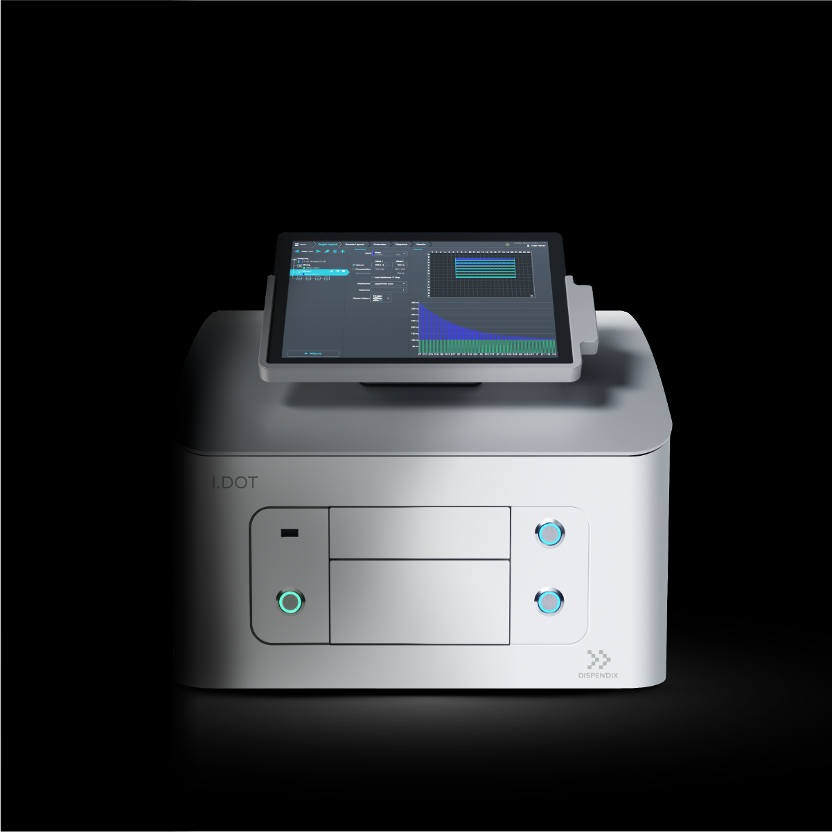 The I.DOT Non-Contact Dispenser facilitates accurate liquid handling in miniaturized assays. 